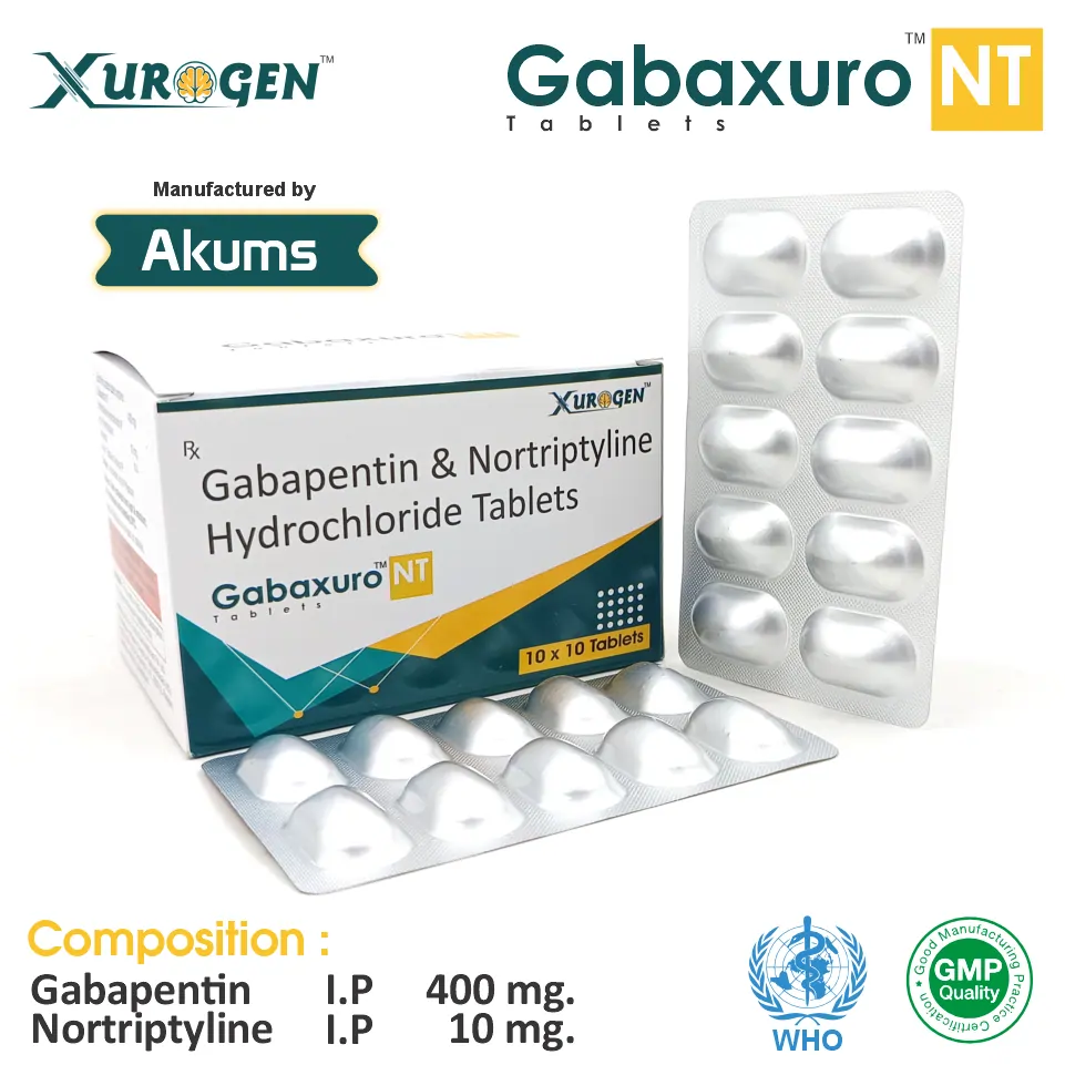 Gabapentin  + Nortriptyline Tablet at the best price in PCD Pharma Franchise for Neurology,  Antidepressant Support, Nerve Pain Relief.